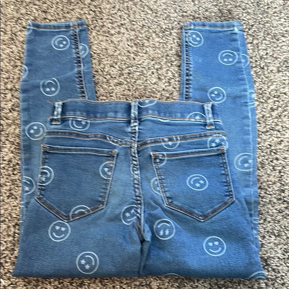 Wonder Nation Denim Smiley Face Jegging Jeans - Picture 5 of 8